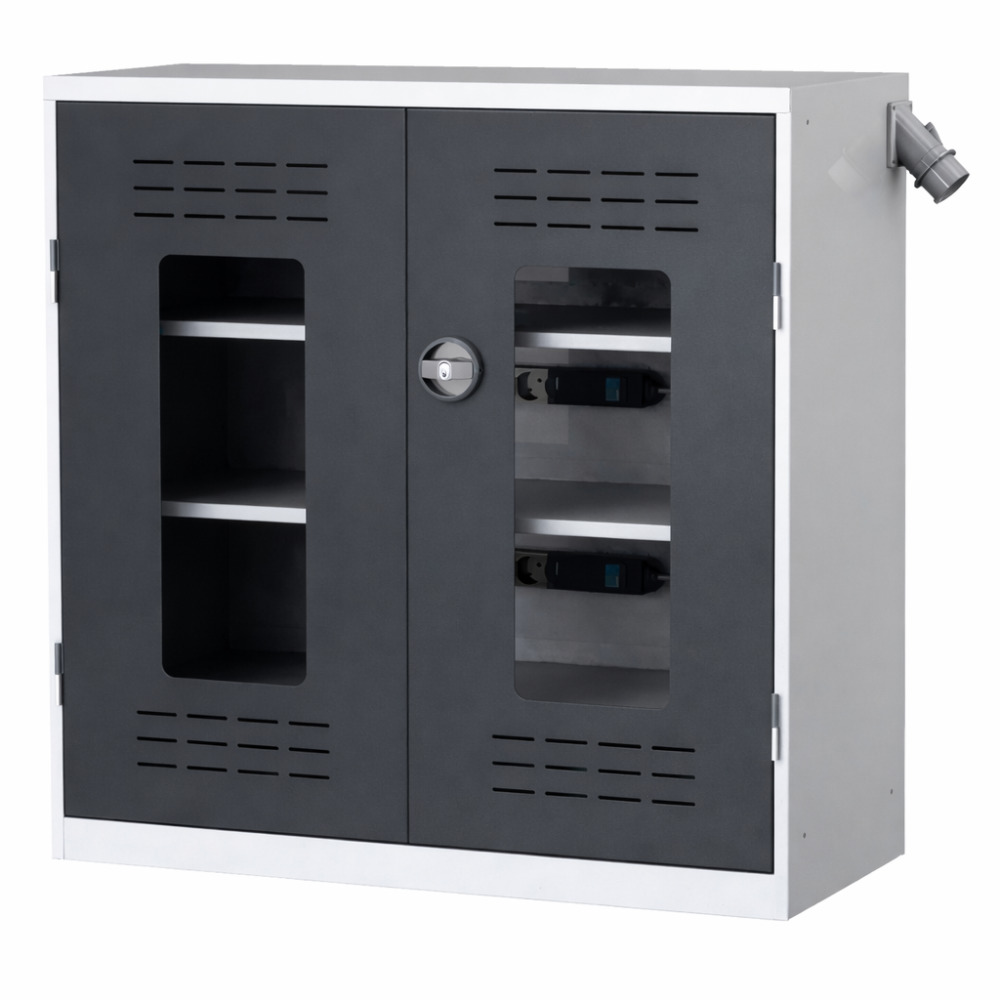 Akku-Ladeschrank 1.030x1.000x500 Sichtfenster, RAL7035/7016 Produktbild img1 L