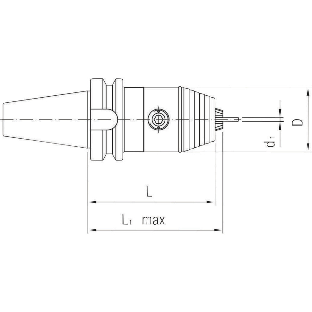 CNC-Präzisionsbohrfutter MAS BT30 Produktbild img2 L