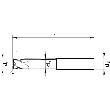 Mehrzahnfräser Eckradius VHM Fire, lang (Typ 3563) Produktbild img3 S