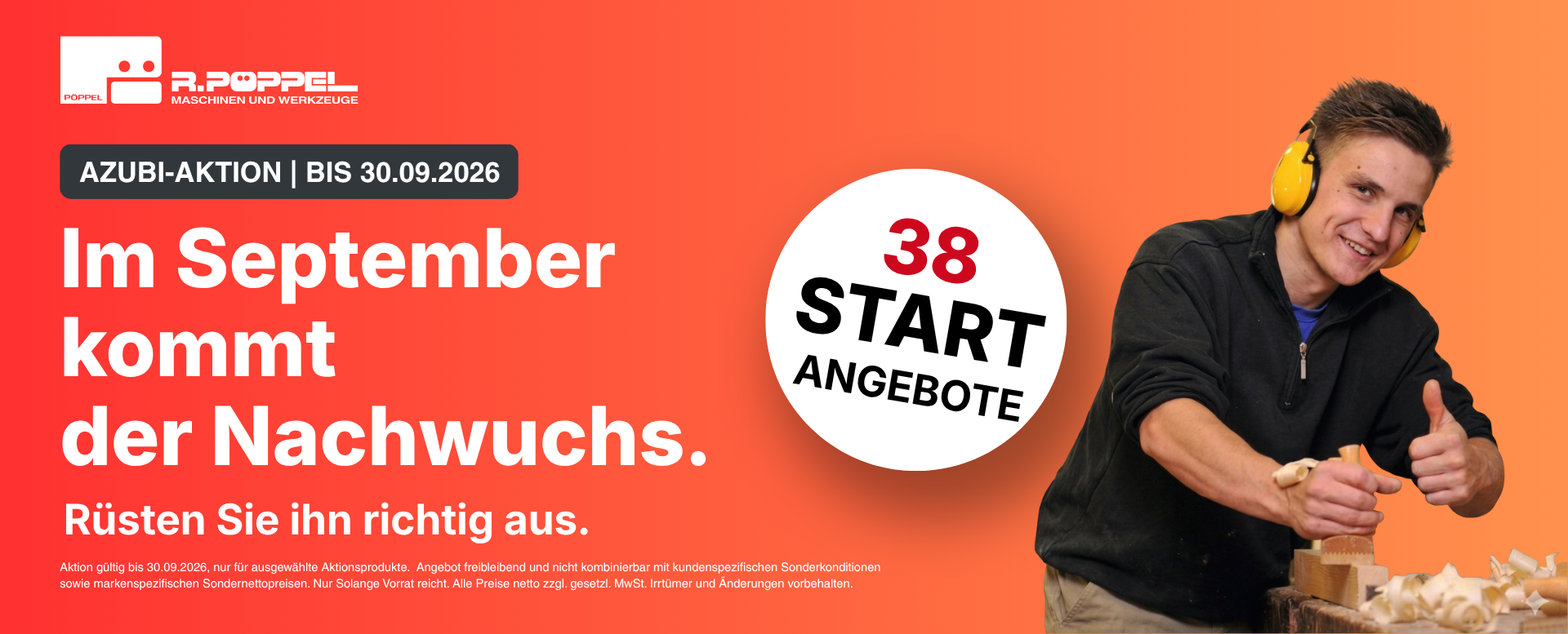 Werbebanner für die Azubi-Aktion