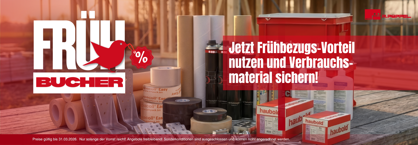 Jetzt Frühbucherbezugsvorteil nutzen und Verbrauchsmaterial sichern.