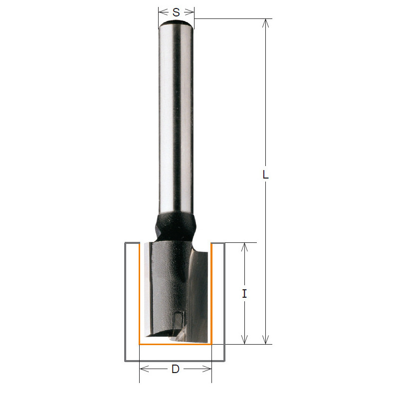 HW Fräser Z2+1 - normale Ausführung - D = 20 mm; I = 30 mm; L = 70 mm; S = 8 mm Produktbild img1 L