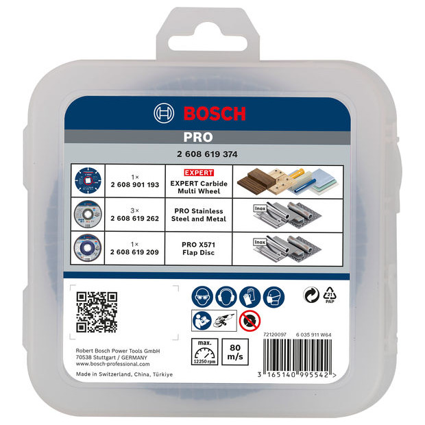 PRO Cutting and Grinding Set für X-Lock, 125 x 1 x 22,23 mm, 5-tlg. Produktbild img1 L