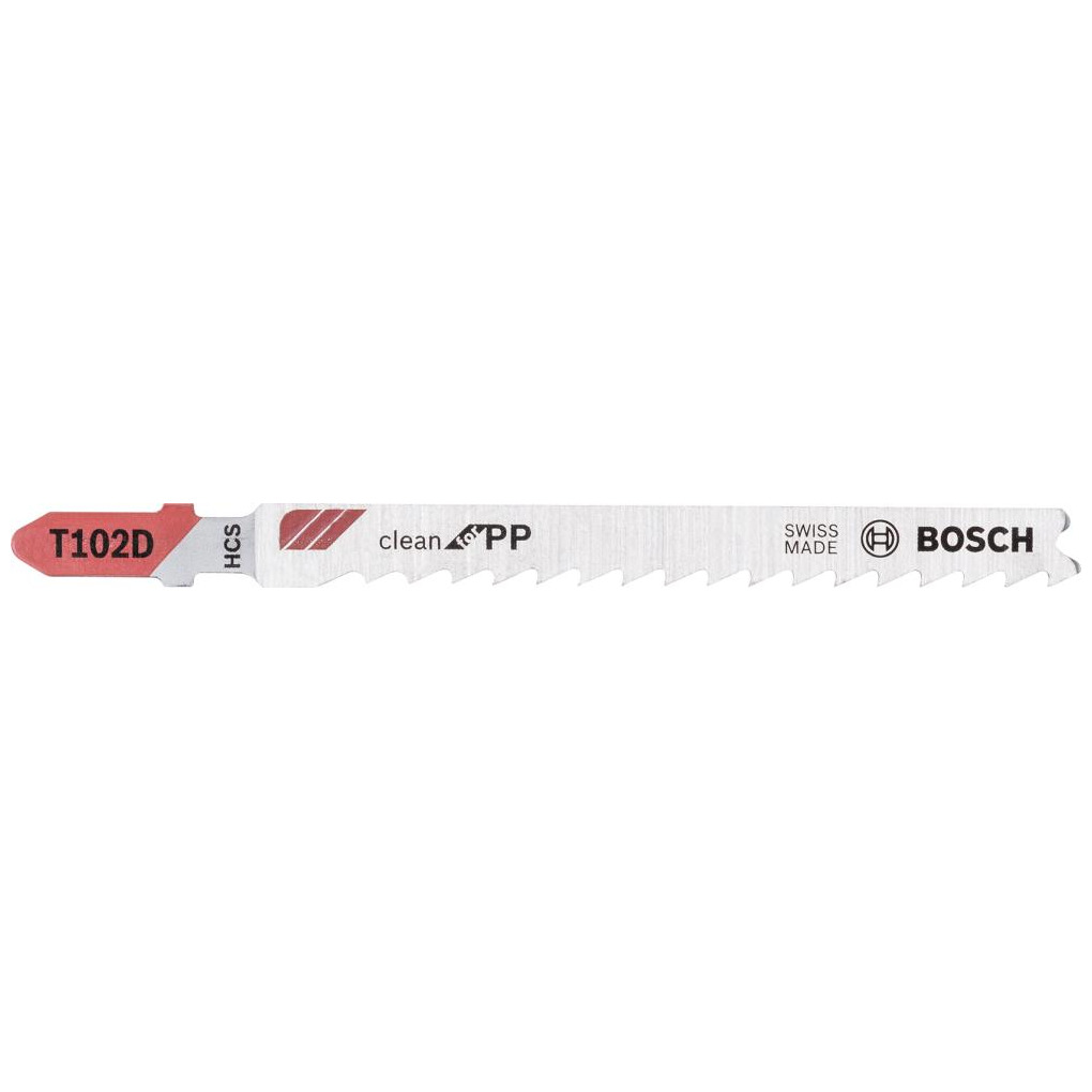Stichsägeblatt T 102 D Bosch VE à 5 Stück Clean for PP Produktbild img1 L