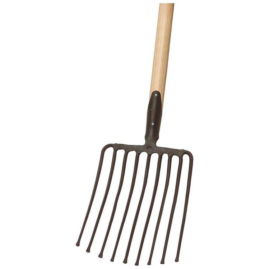 Steingabel 9 Zinken schwarz Federdülle m St Ideal Produktbild img1 L