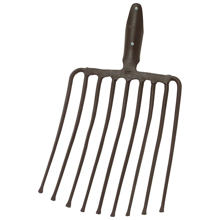 Steingabel 9 Zinken schwarz Federdülle Ideal Produktbild img1 L