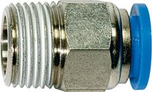 Gerade SteckverschraubungBlaue Serie, R3/8 a., Schlauch-Ø 12 RIEGLER Produktbild img1 L