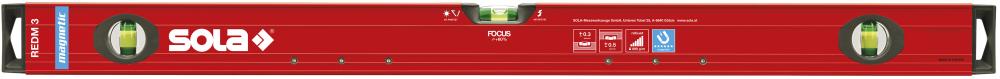 Magnet-Wasserwaage LM REDM 3 100cm pulverbeschichtet Sola Produktbild img1 L