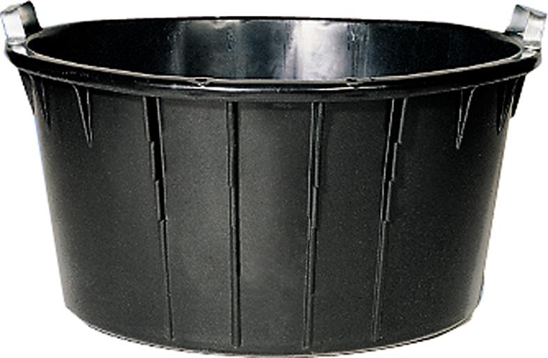 Spezialkübel oval, schwarz 90 L Produktbild img1 L