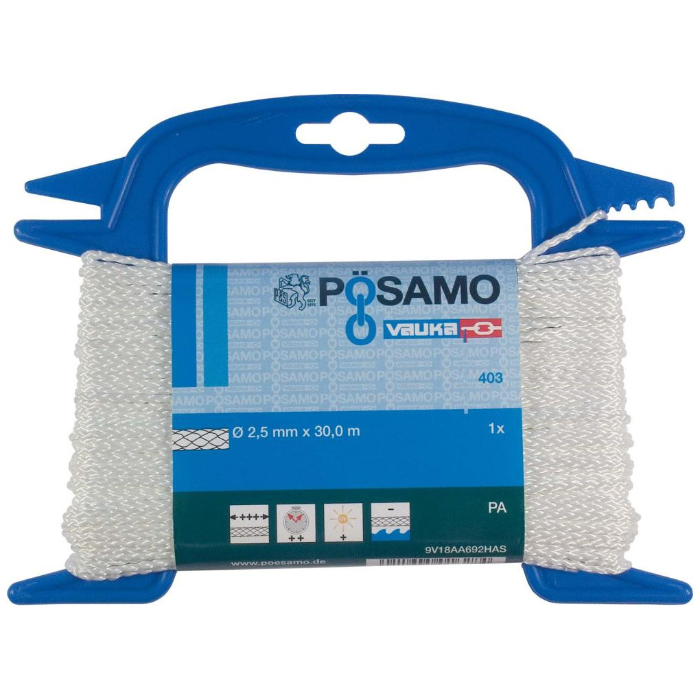 PA-Seil gefl. weiss 4,0mmx20m auf Kz-Haspel Produktbild img1 L