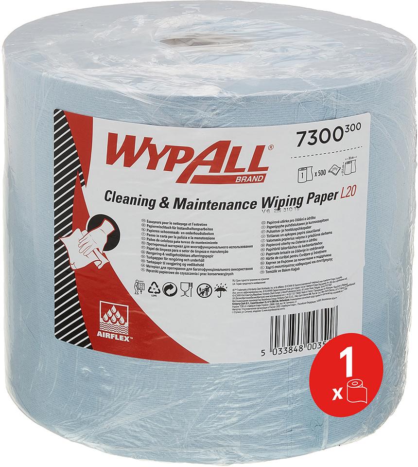 WYPALL L20 Wischtücher blau, 38 x 23,5 cm 500 Blatt Produktbild img1 L