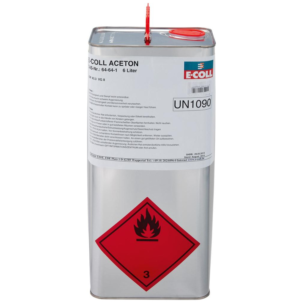 Aceton 6L Kanister E-COLL Produktbild img1 L