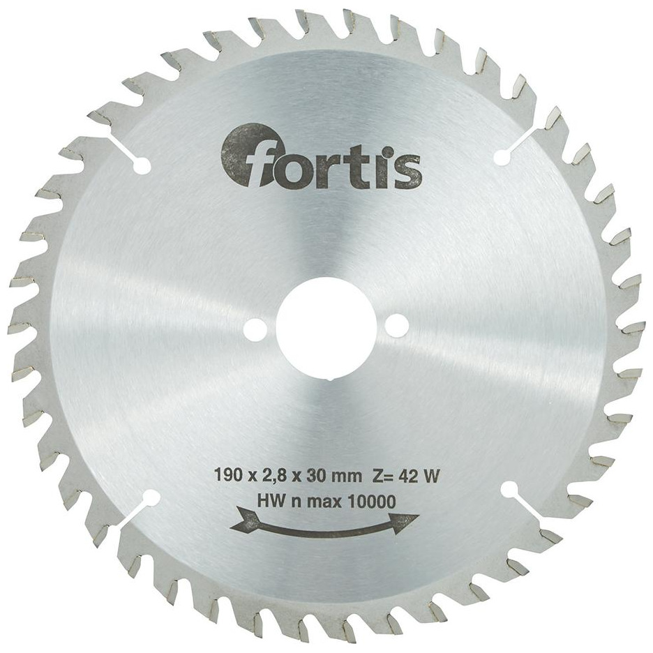 HW-Kreissägebl. 190x2,8 x30mm Z42W Fortis Produktbild img1 L
