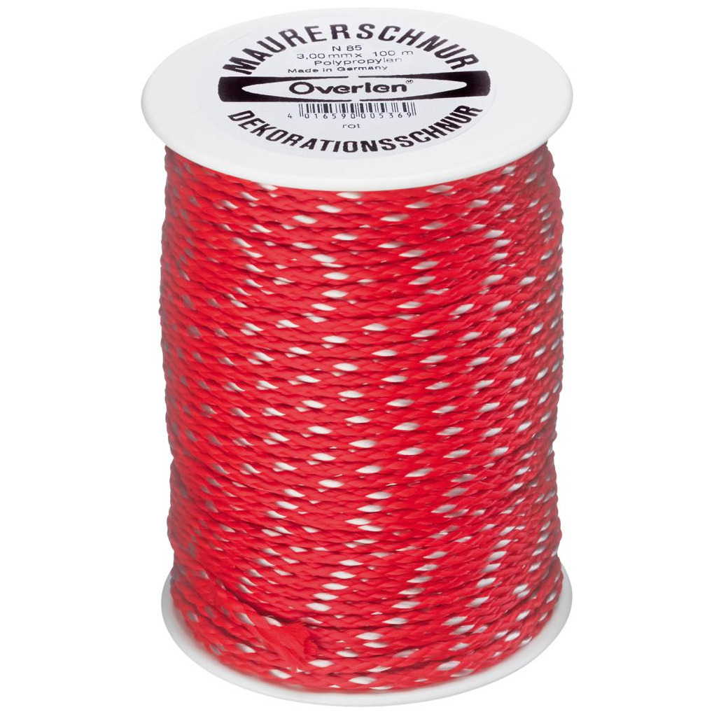 Maurerschnur PP 3,0mm 100m rot Overmann Produktbild img1 L