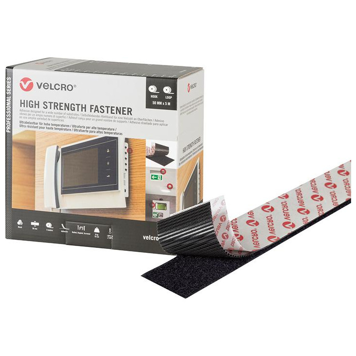 VELCRO Klettband High Strength Fastener 50mm x 5m, schwarz Produktbild img1 L