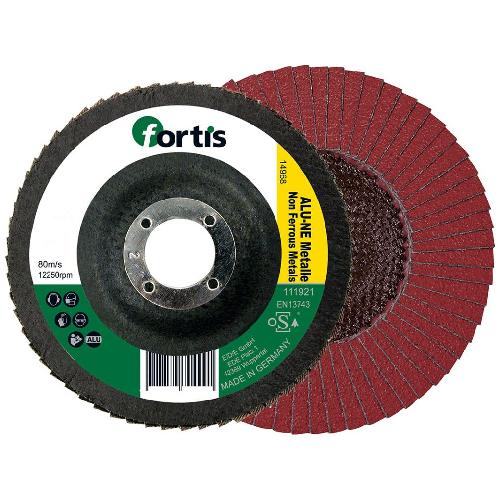 Fächerschleifsch. ALU-NE 125mm K120 gewölbt FORTIS Produktbild img1 L