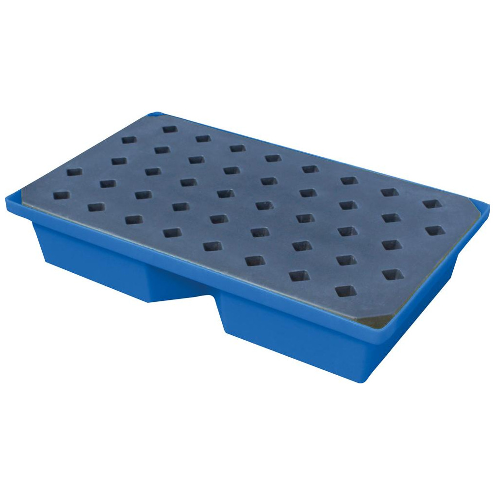 PE-Auffangwanne mit Rost für Kleingebinde 100x60,5x20cm, 63 Liter Produktbild img1 L