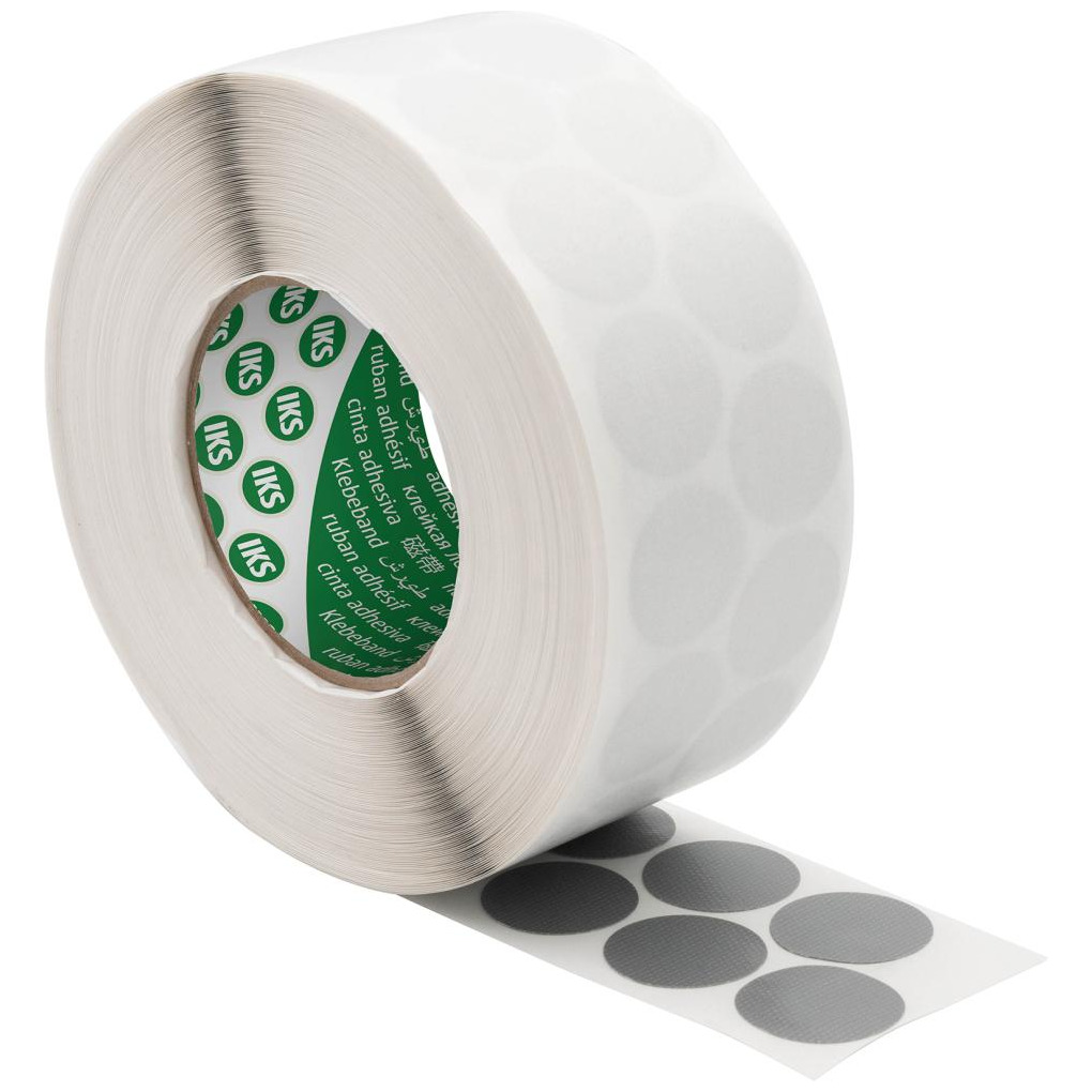 Ronden/ Klebepunkte Gewebeklebeband 30mm grau, 3.125 Stk pro RolleNaturkautschukkleber Produktbild img1 L