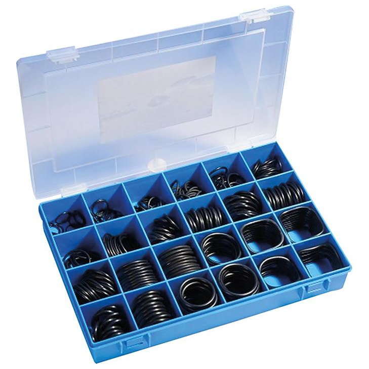O-Ring BOX K, NBR 70, NBR 70, zöllig, 407 St. 32 Abmessungen, 2,9x1,78 bis 50,39x3,53 Produktbild img1 L