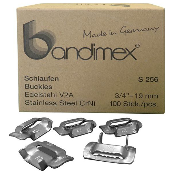 Schlaufen 3/8" V2A-Edelstahl, Pack a 100 Stück Bandimex Produktbild img1 L