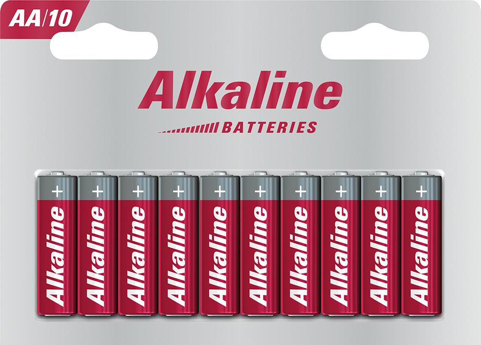 Alkaline Batteries AA 10er Blister 1st price Produktbild img1 L