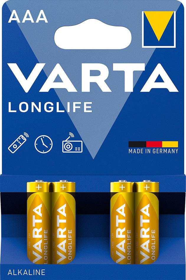 Batterie LONGLIFE VARTA AAA 4er Blister Produktbild img1 L