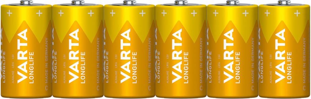 VARTA Longlife Extra Baby/C/LR14 6er Folie, 1,5V Produktbild img1 L