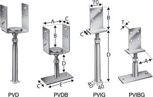 SST Stützenfuß PVD120G STRECKE Produktbild img1 L