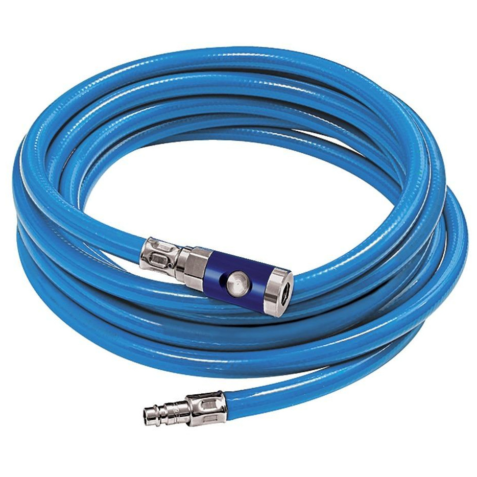 Werkstattschlauch-Set Druckknopf-Kupplung NW7,4blau 12,7x3,5mm 10m RIEGLER Produktbild img1 L