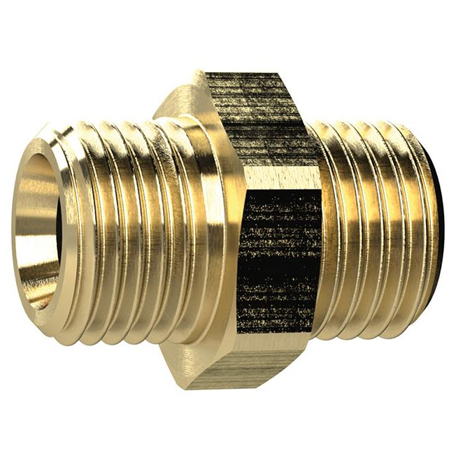 Doppelnippel, Messing AG G 1" x G 1.1/4", SW 50mm RIEGLER Produktbild img1 L