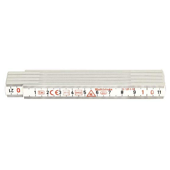 Gliedermaßstab Kunststoff1mx13mm weiß Hultafors Produktbild img1 L