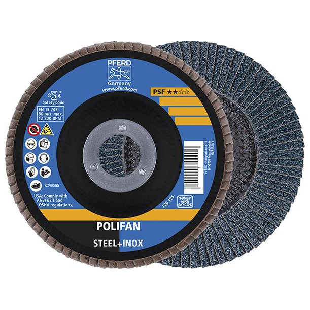 Fächerschleifscheibe Z 40PSF gerade 125mm K40 Pferd Produktbild img1 L