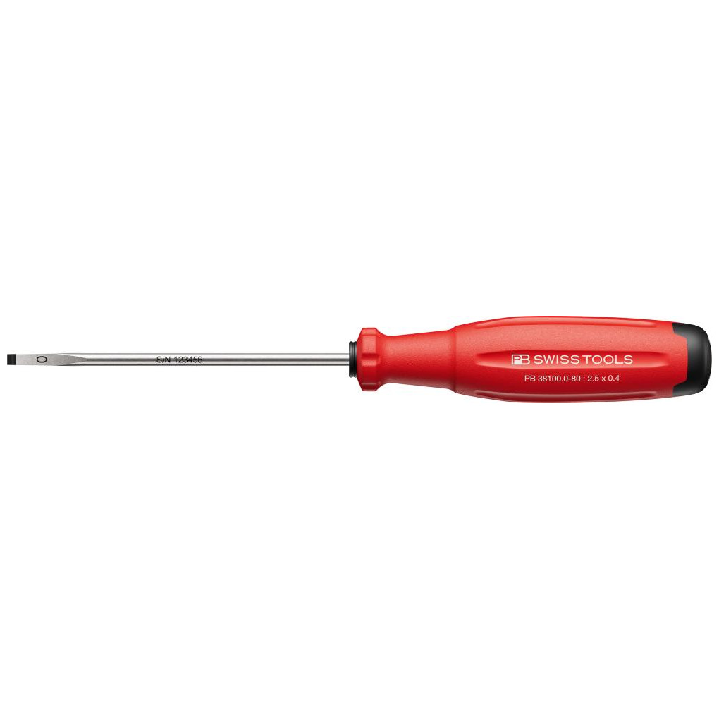 Schraubendreher Schlitz 2,5x0,4x 80mm SwissGrip EVO PB Swiss Produktbild img1 L