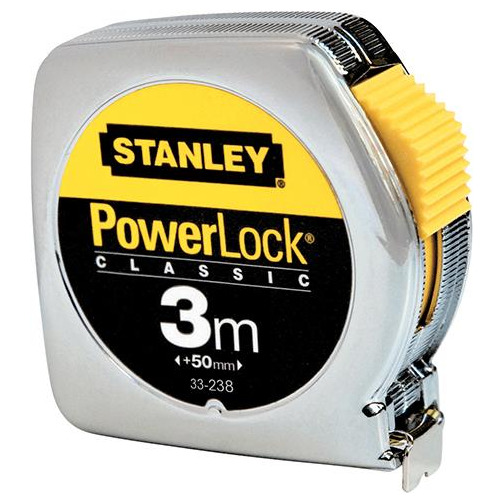 Taschenbandmaß Powerlock 3mx12,7mm gelb Metallgehäuse Stanley Produktbild img1 L