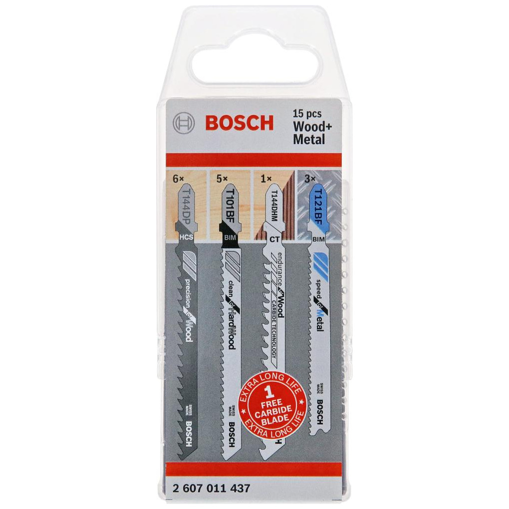 Stichsägeblatt-Set Wood and Metal 15-teilig Bosch Produktbild img1 L
