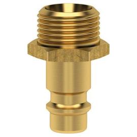 Stecknippel für Kupplung NW 7,2mm, Messing, Serie ES, AG G1/2" LÜDECKE Produktbild