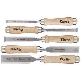 Stechbeitel-Satz Holzheft5-tlg. im Karton FORTIS Produktbild