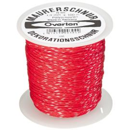 Maurerschnur PP 1,3mm 100m rot Overmann Produktbild