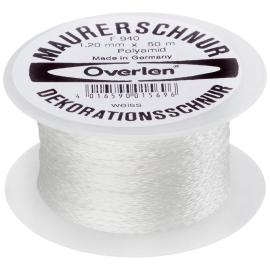 Kordel Polyamid 1,2mm 50m weiß Overmann Produktbild
