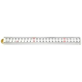 Gliedermaßstab Kunststoff1mx13mm weiß 4Glieder Hultafors Produktbild