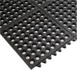 Arbeitsplatzsteckmatte SBR/NR, schwarz, offene Decke, 14mm, 900x900mm Produktbild img1 S