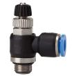 Drosselrückschlagventil Blaue Serie, Abluftdros. G1/4 a. Schlauch-Ø 12 RIEGLER Produktbild img1 S