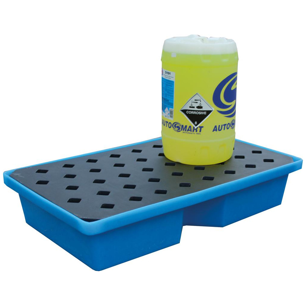 PE-Auffangwanne mit Rost für Kleingebinde 100x60,5x20cm, 63 Liter Produktbild img3 L