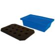 PE-Auffangwanne mit Rost für Kleingebinde 59,5x39,5x17cm, 22 Liter Produktbild img2 S