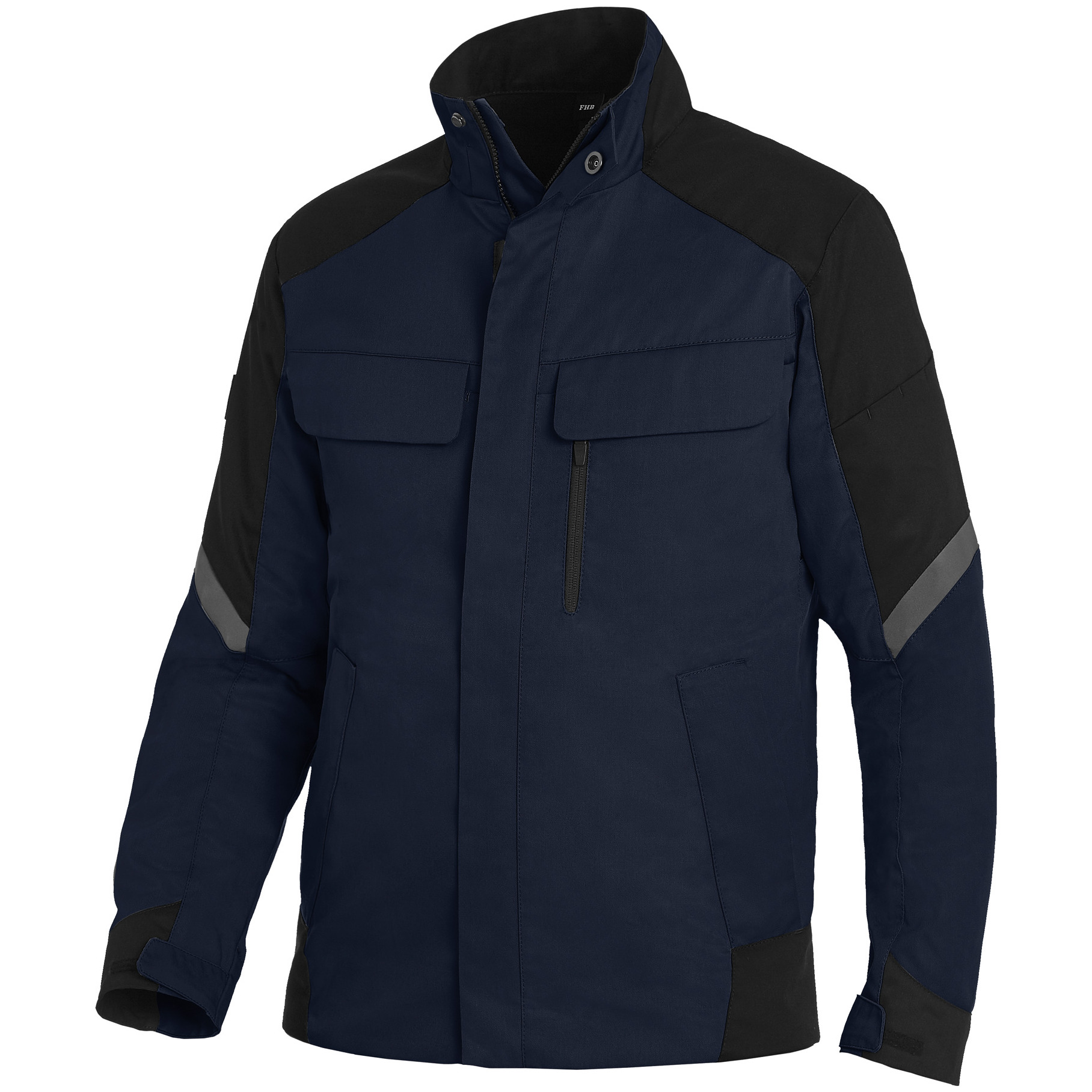 FHB FRANK Arbeitsjacke, marine-schwarz, Produktbild img1 L
