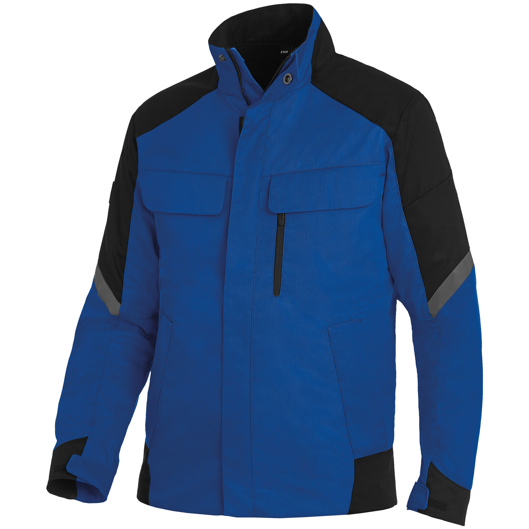 FHB FRANK Arbeitsjacke, royalblau-schwarz, Produktbild img1 L