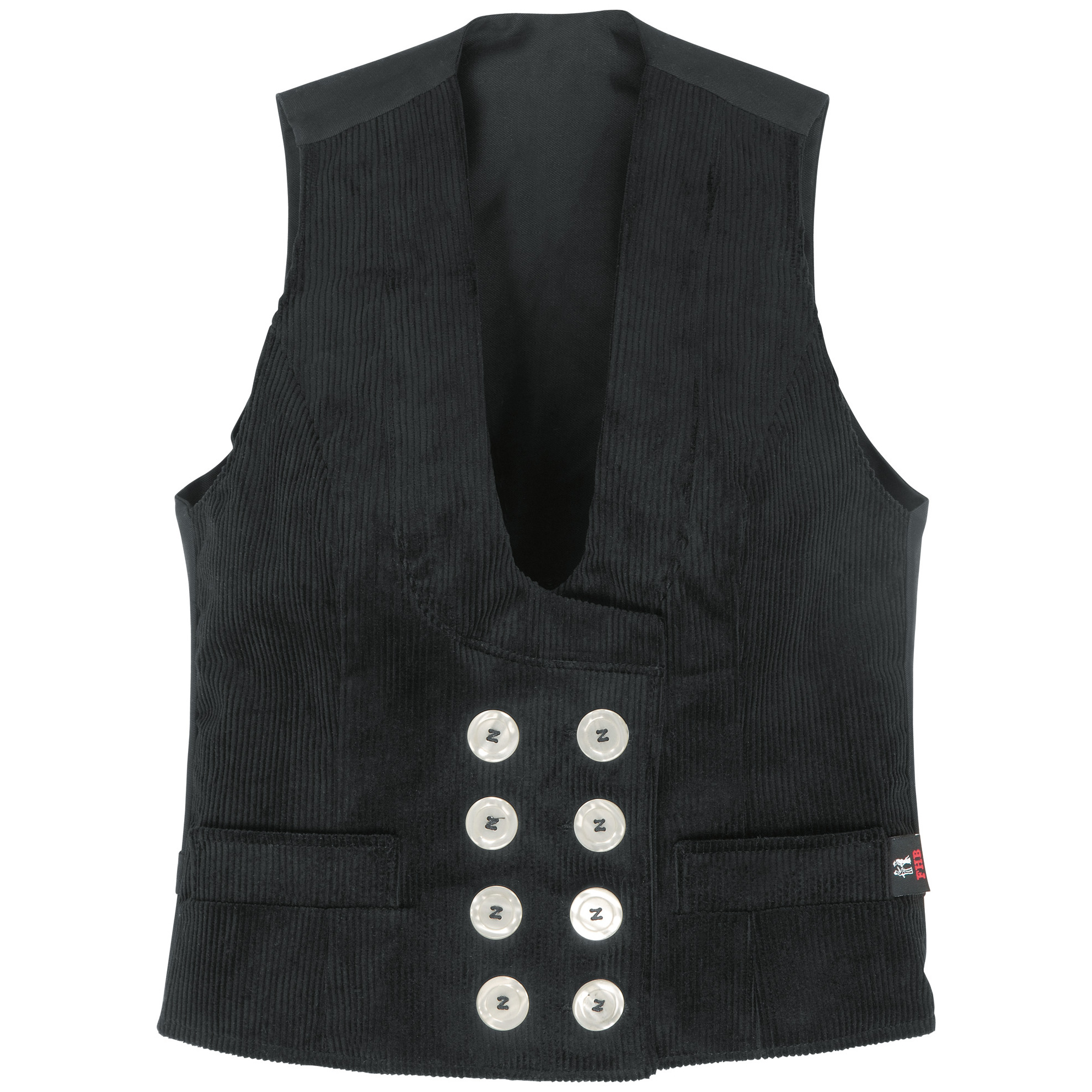 FHB HILDE Damen Zunft Weste Genuacord, schwarz, Produktbild img1 L