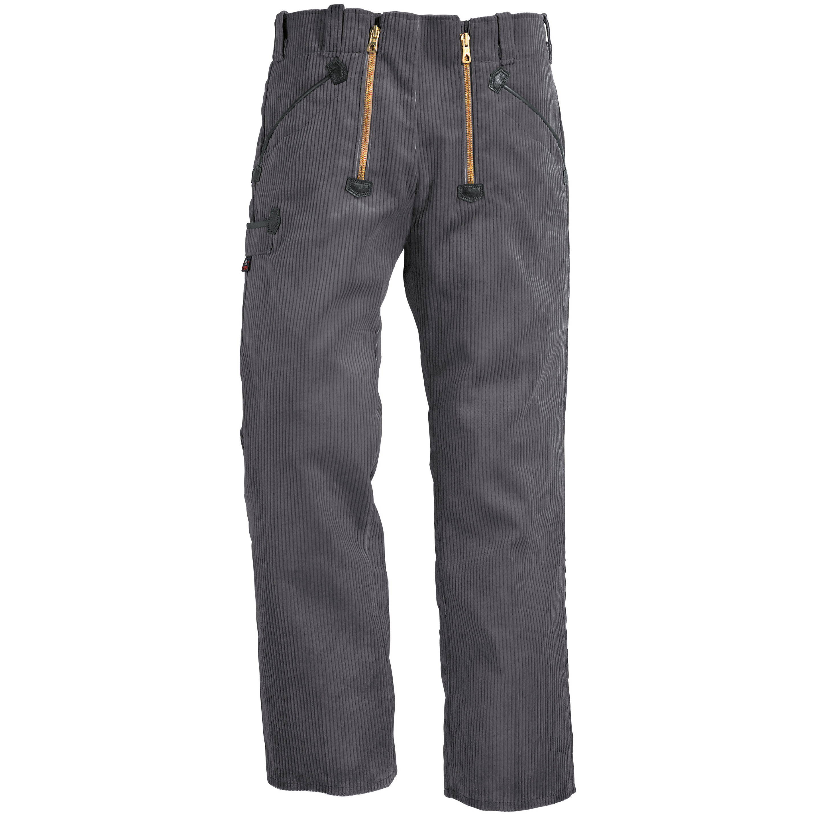 FHB ARTUR Zunfthose Trenkercord ohne Schlag, grau, Produktbild img1 L