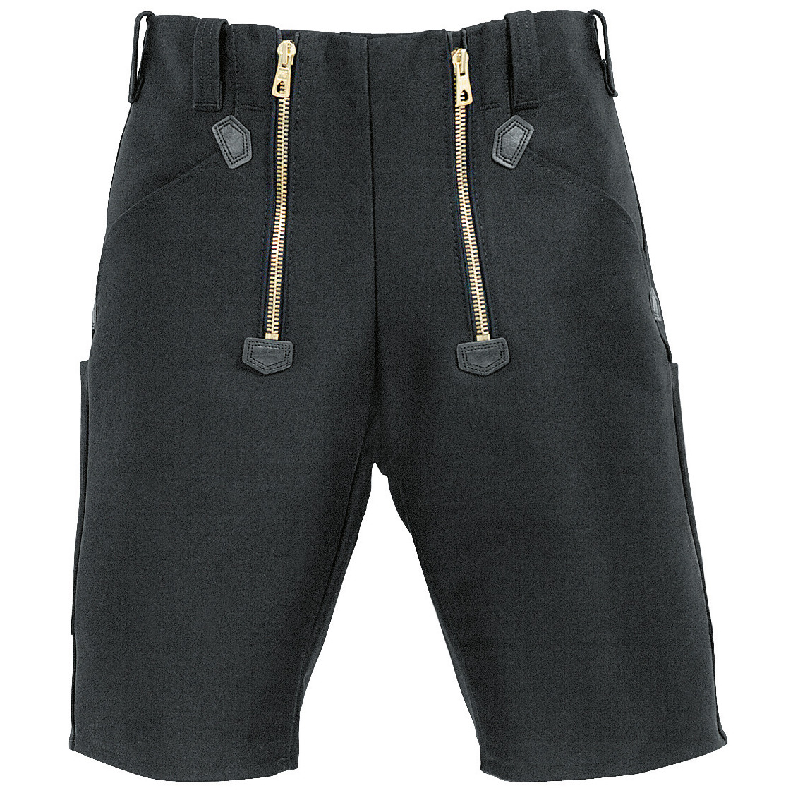 FHB JOCHEN Zunftbermuda Zwirn-Doppel-Pilot, schwarz, Produktbild img1 L