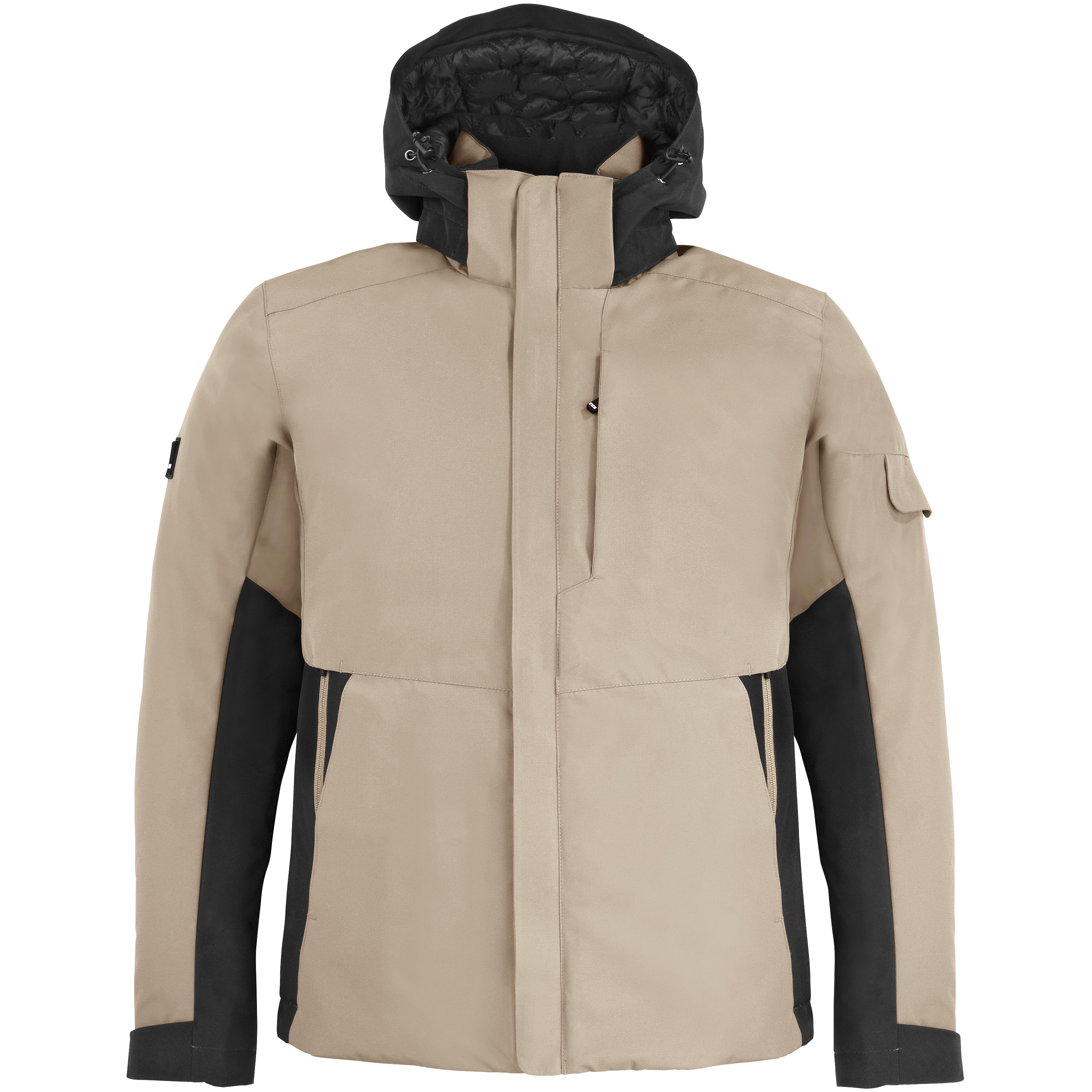 FHB GEORG Arbeitsjacke Primaloft, beige-schwarz, Produktbild img1 L